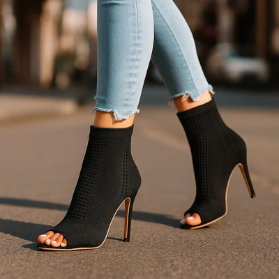 RACHEL KNIT HEELS