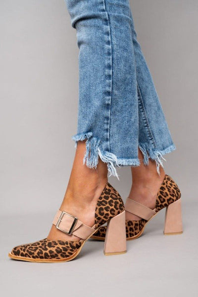 Kelly | Leopard Print Suede Heels