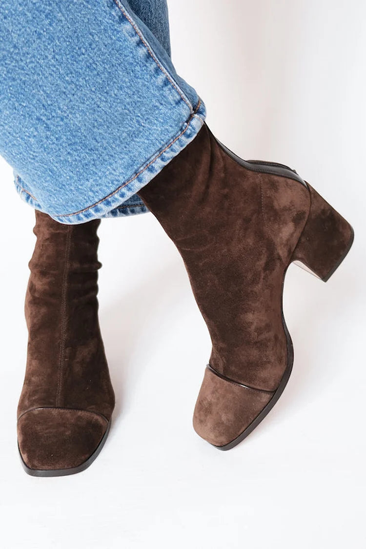 Melanie | Square toe heeled boots