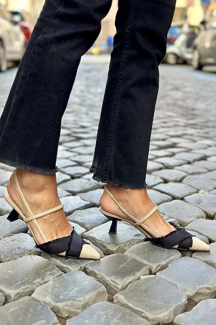 Amy | Elegant Slingback Heels