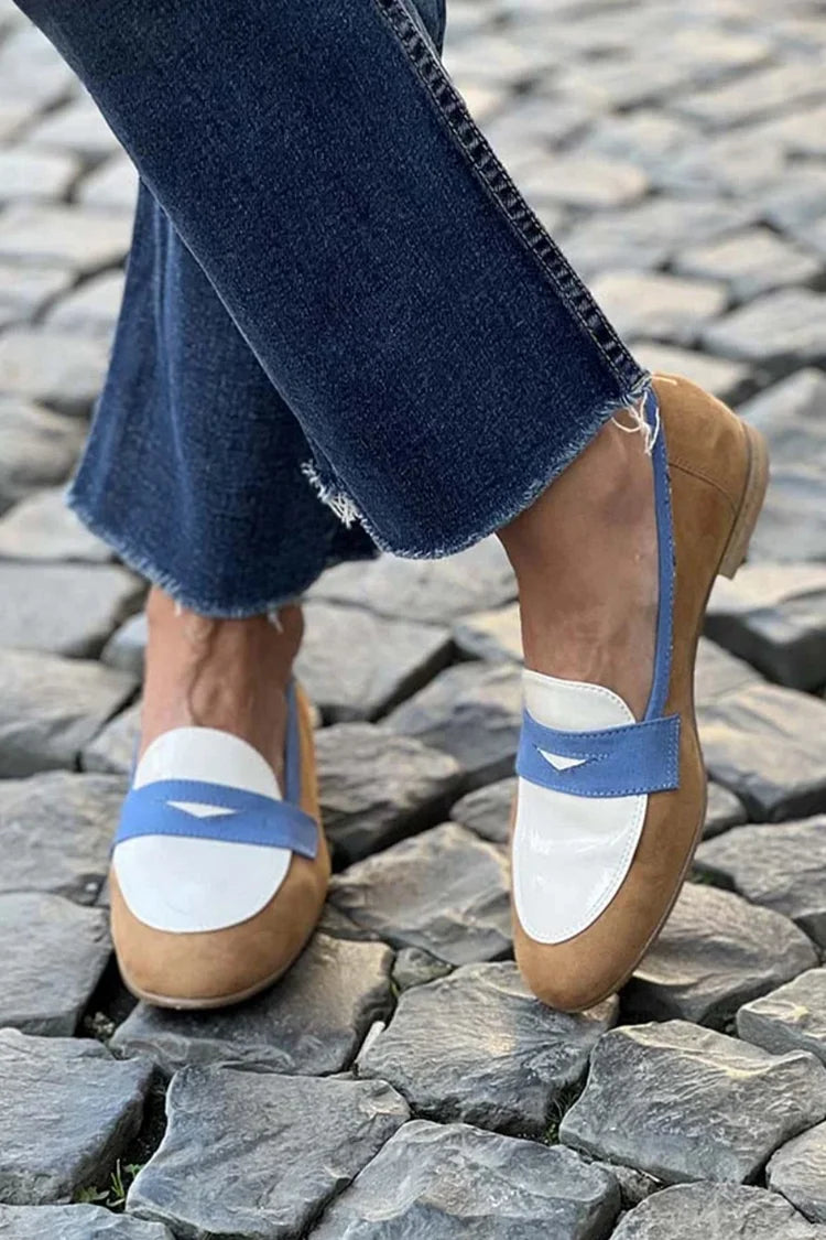BETTY COLOR-BLOCK LOAFERS