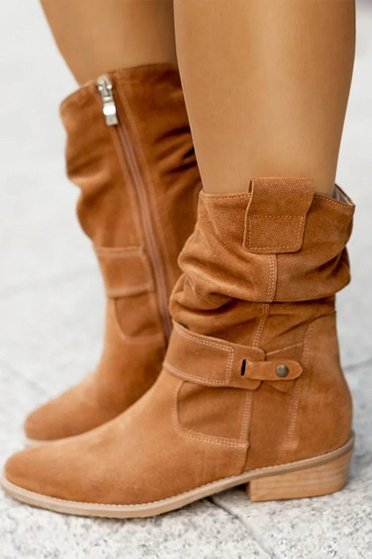 Phyllis | Soft Suede Ankle Boots
