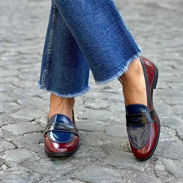 PATRICIA SHINY TRICOLORE LOAFER