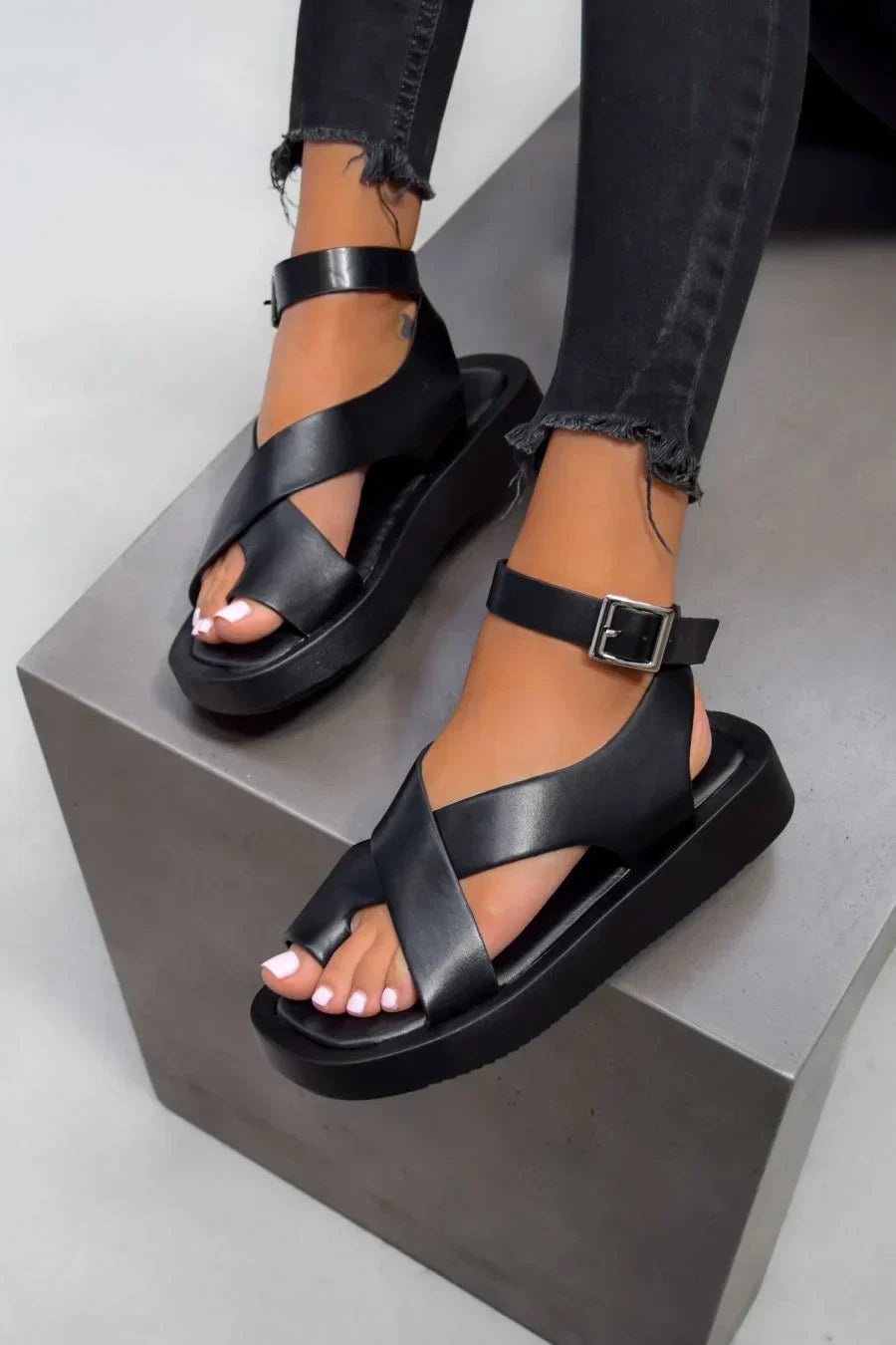 Nicole - Thick Gladiator Sandals