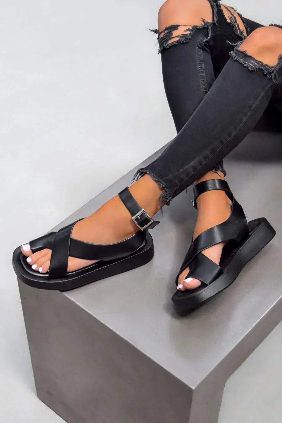 Nicole - Thick Gladiator Sandals