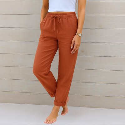 Anne | Premium Breathable Linen Stretch Trousers