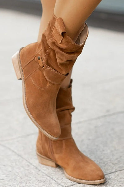 Phyllis | Soft Suede Ankle Boots