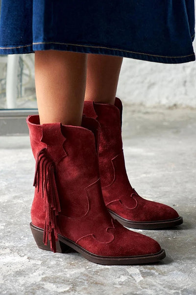 Margaret | Western Style Ankle Boots