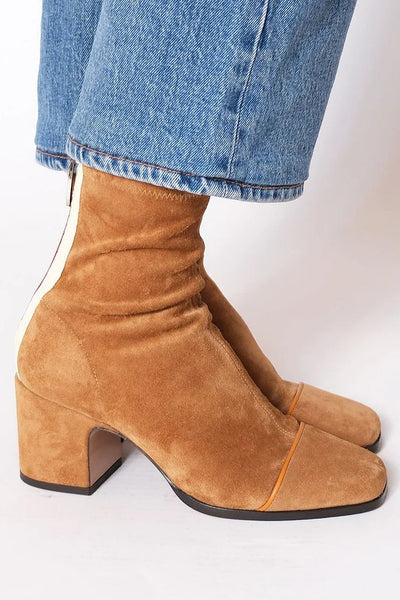 Norma | Modern Contrast Ankle Boots