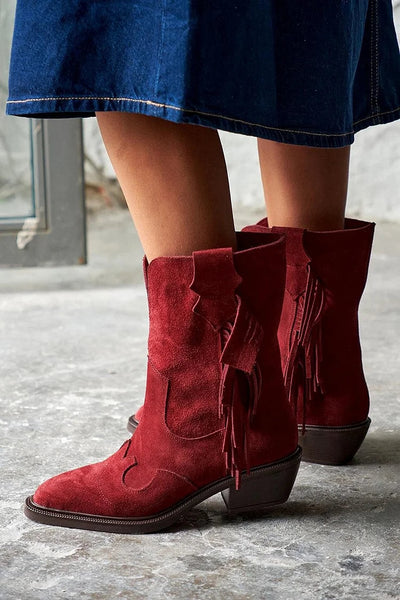 Margaret | Western Style Ankle Boots