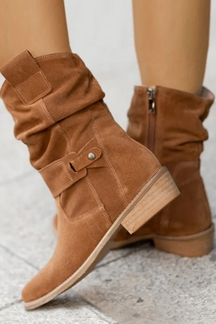 Phyllis | Soft Suede Ankle Boots