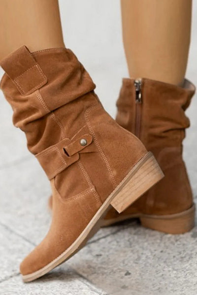 Phyllis | Soft Suede Ankle Boots