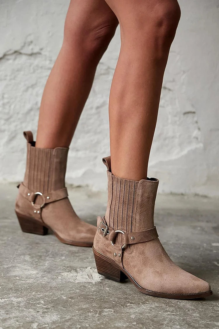 Elizabeth | Suede Western Boots