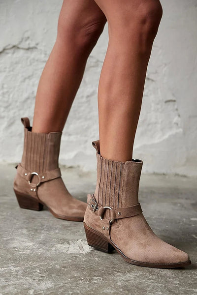 Elizabeth | Suede Western Boots
