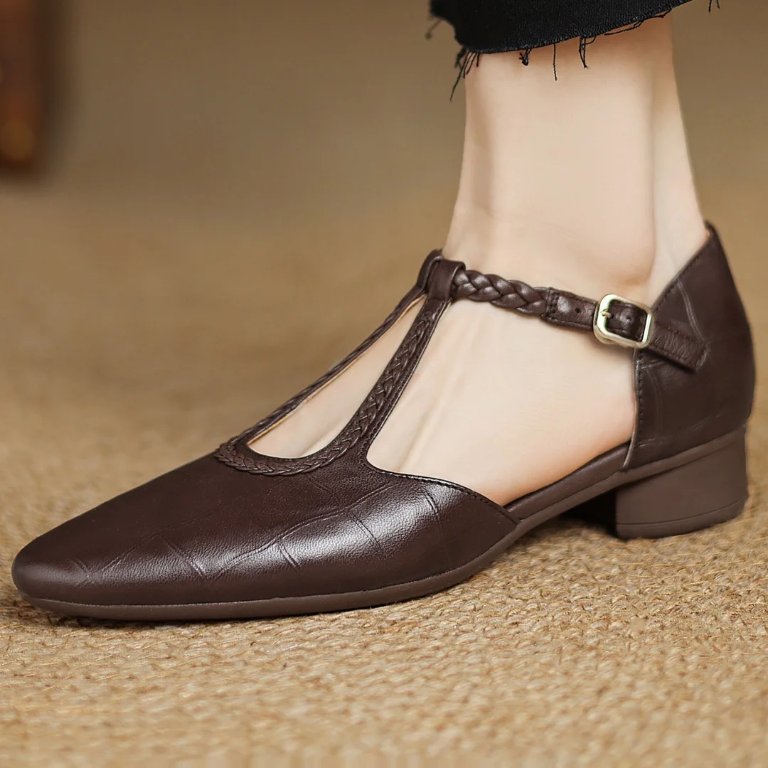 Chloe | Leather Mary Jane Shoes