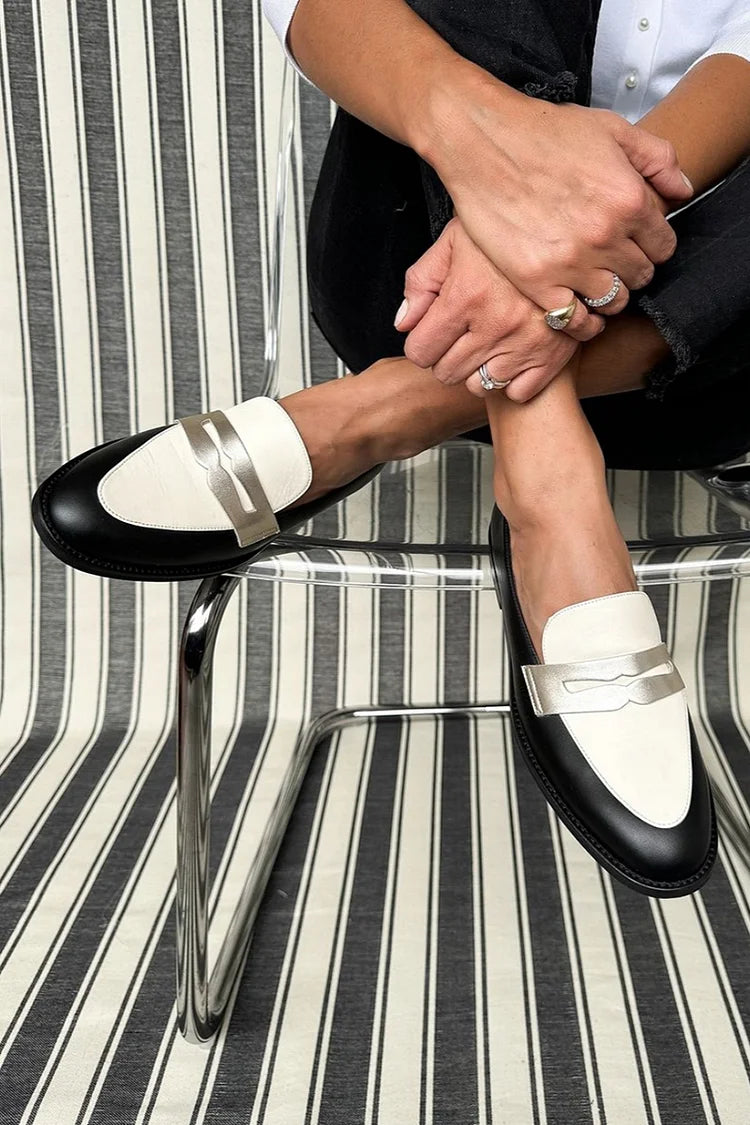 JOAN MONOCHROME CLASSIC LOAFERS