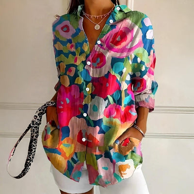 Selina | Colorful Pattern Blouse