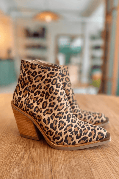 Lillian | Leopard Print Ankle Boots