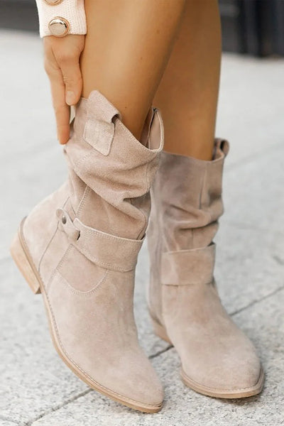 Phyllis | Soft Suede Ankle Boots