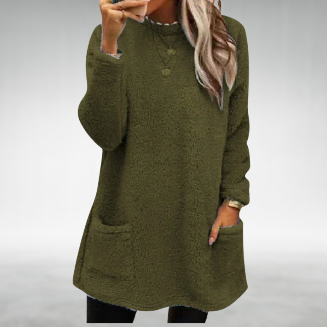 Hoda | Fleece Sweater with Pockets