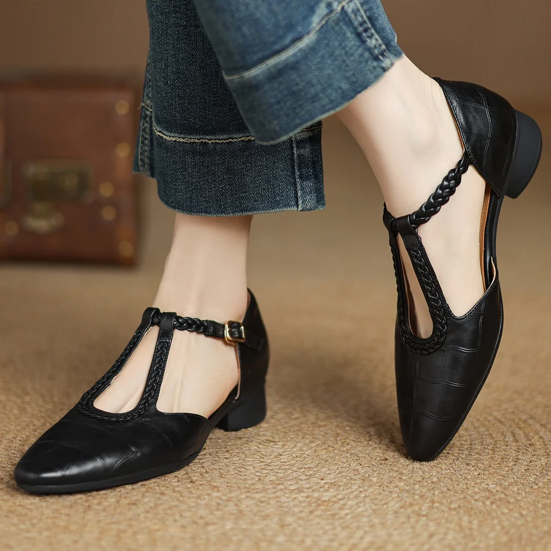 Chloe | Leather Mary Jane Shoes