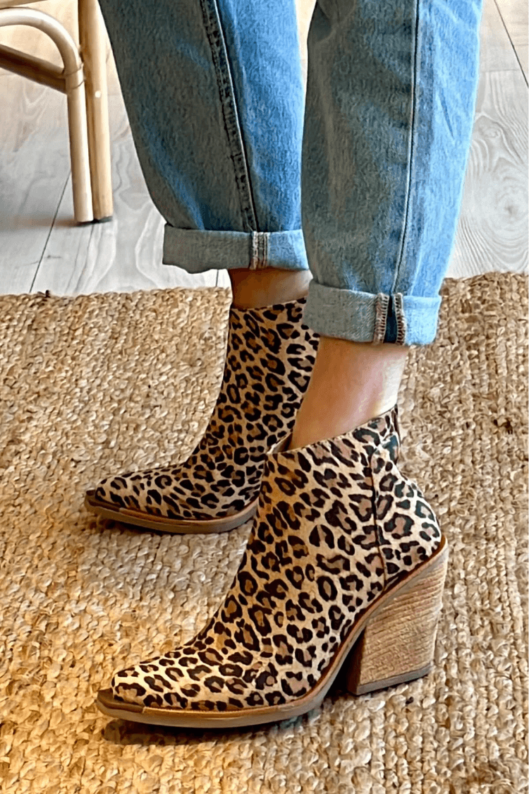 Lillian | Leopard Print Ankle Boots