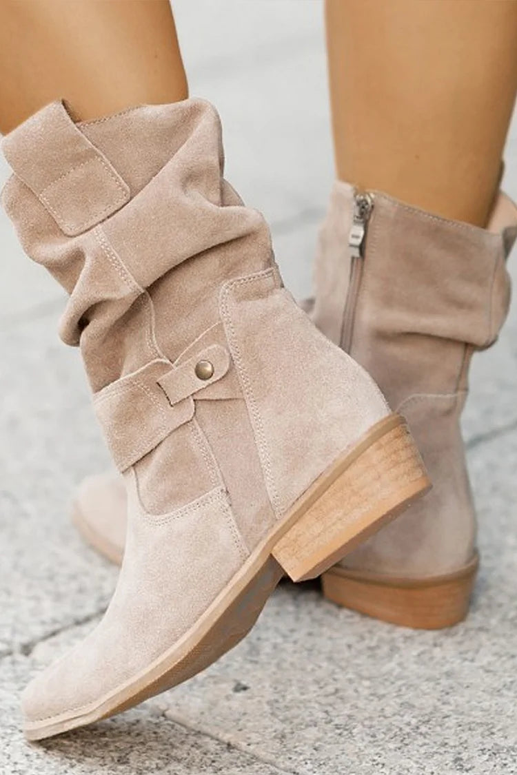 Phyllis | Soft Suede Ankle Boots