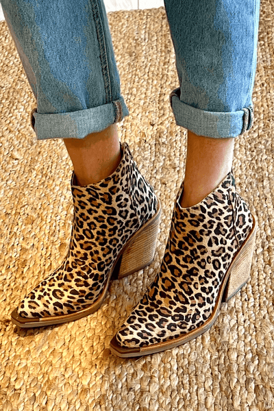 Lillian | Leopard Print Ankle Boots