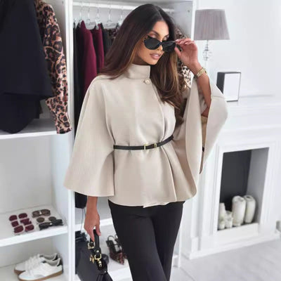 Barbara | Elegant Cape with Belt for Women