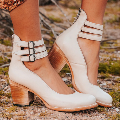 Elizabeth ™ | Multi-Strap Heels with Thick Heel