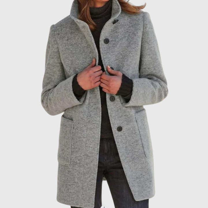 Nancy | Warm and Elegant Wool Blend Coat