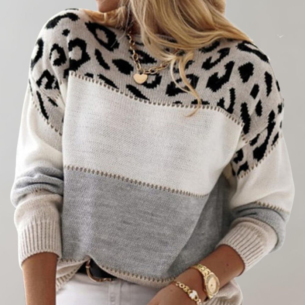 Valeria | Elegant Leopard Print Sweater