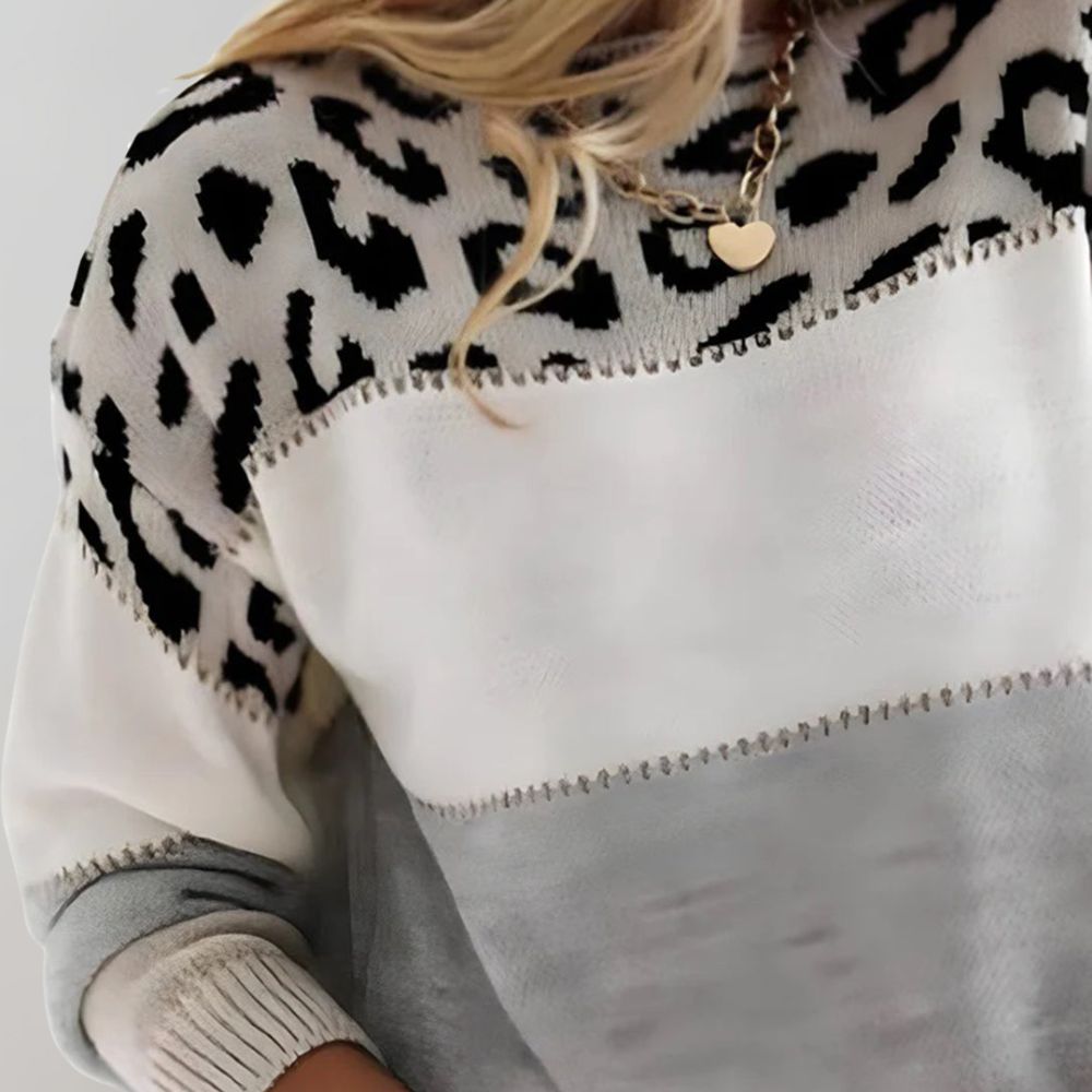 Valeria | Elegant Leopard Print Sweater