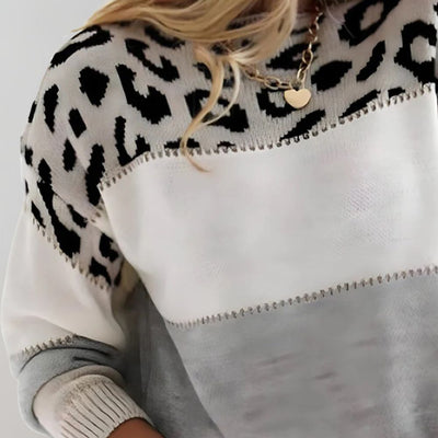 Valeria | Elegant Leopard Print Sweater