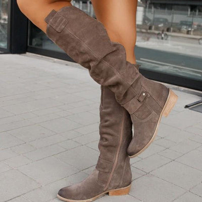 Liora | Elegant warm suede boots for women