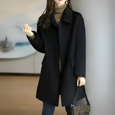 Margaret | Women's Long Double-Breasted Coat