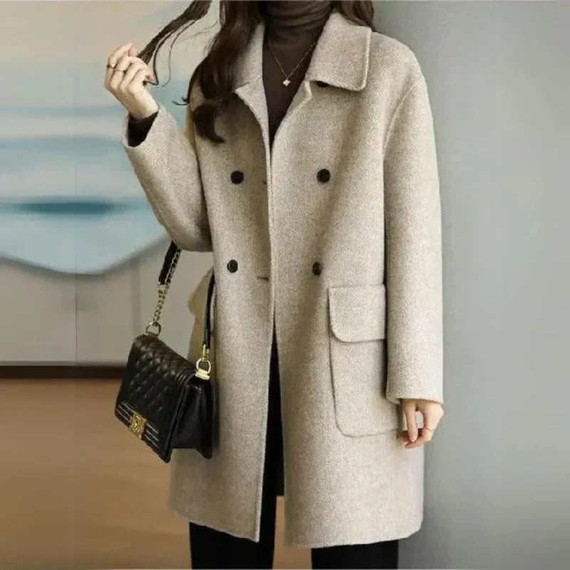Margaret | Women's Long Double-Breasted Coat