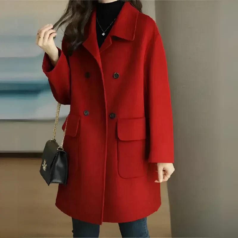 Margaret | Women's Long Double-Breasted Coat