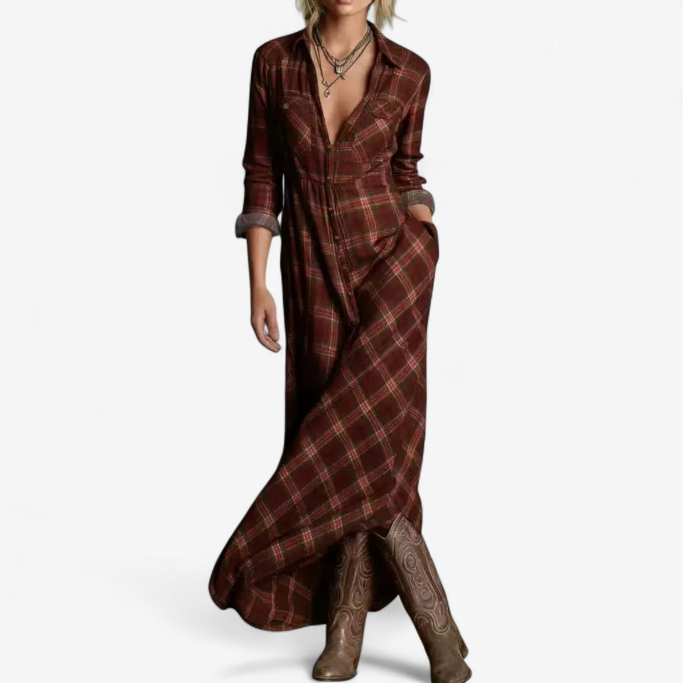 Viola Timeless Maxi Shirt Dress