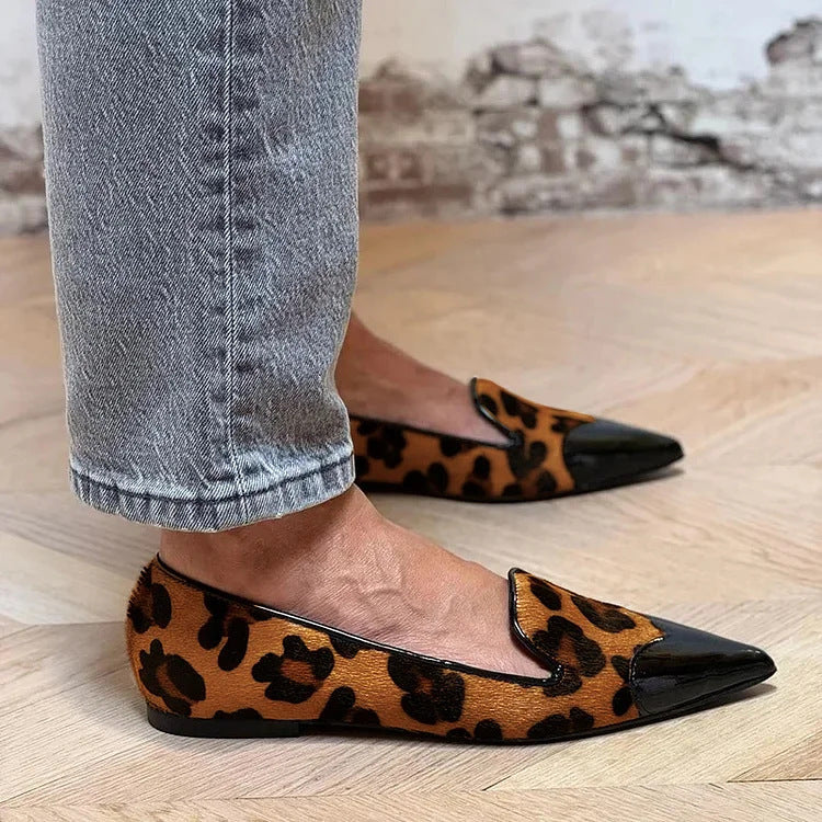 MARGARET REFINED ANIMAL PRINT BALLET FLATS