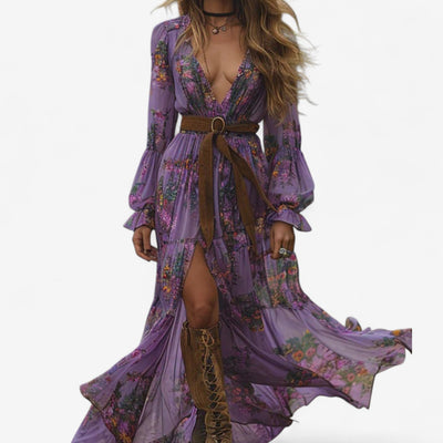 Agnes Flowing Floral Dress