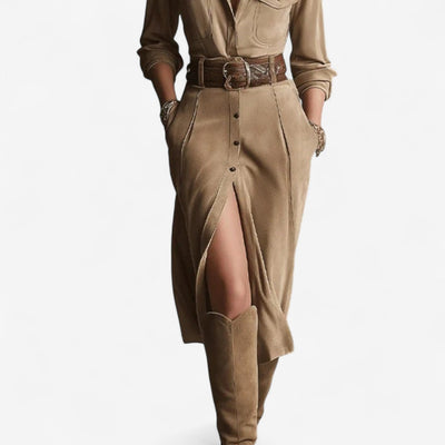 Rosalind Belted Shirt Dress