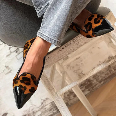 MARGARET REFINED ANIMAL PRINT BALLET FLATS