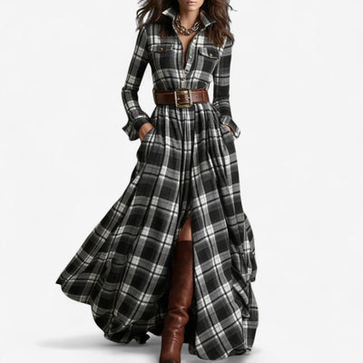 Winifred Timeless Plaid Maxi