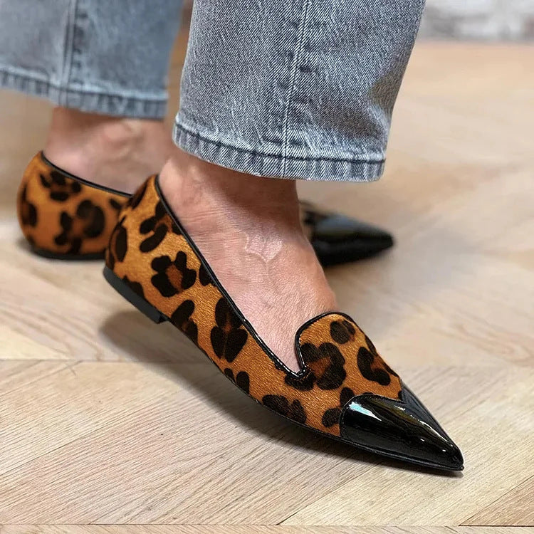 MARGARET REFINED ANIMAL PRINT BALLET FLATS