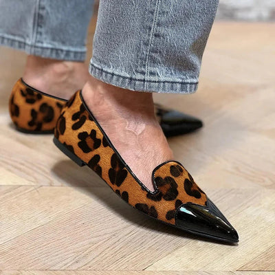 MARGARET REFINED ANIMAL PRINT BALLET FLATS