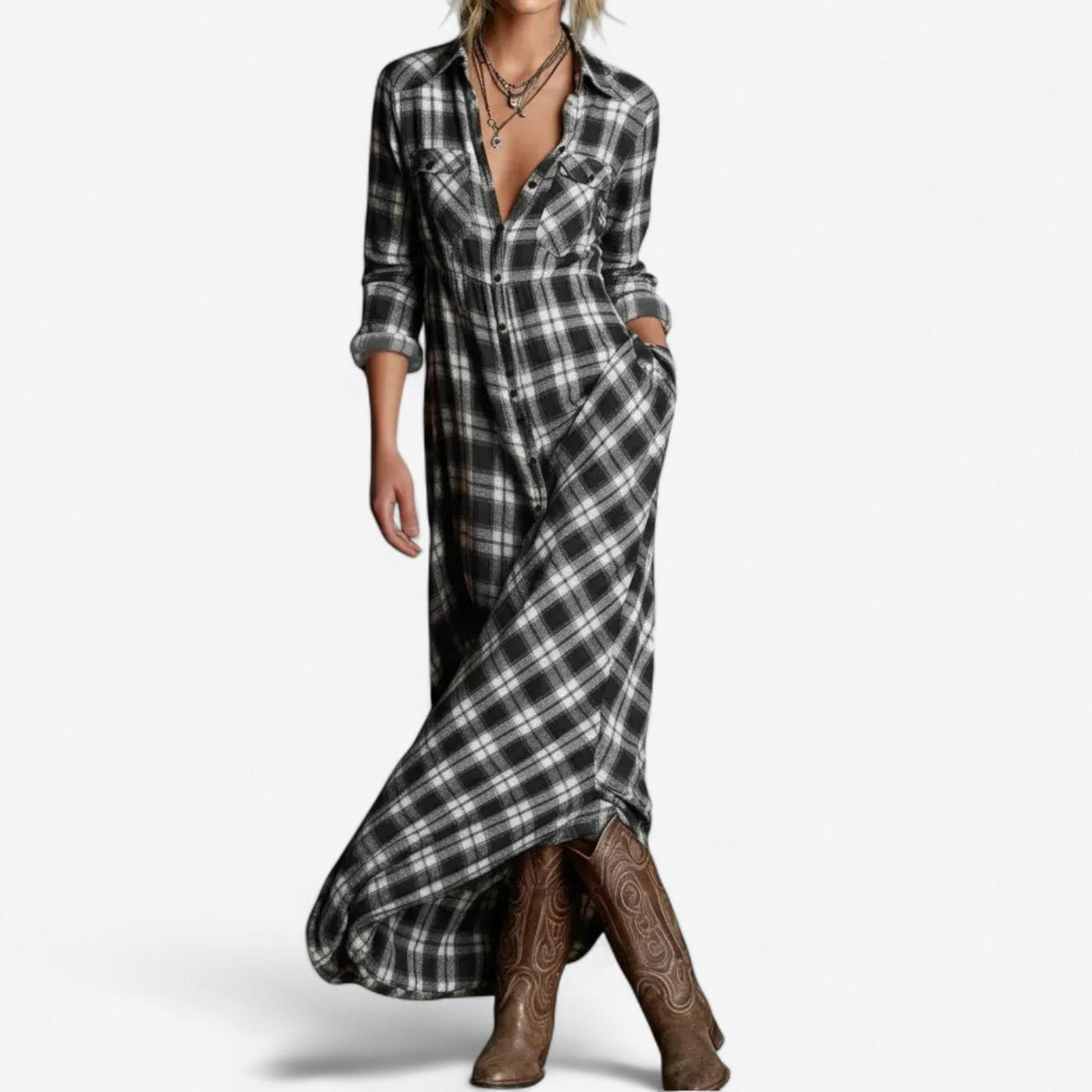 Viola Timeless Maxi Shirt Dress
