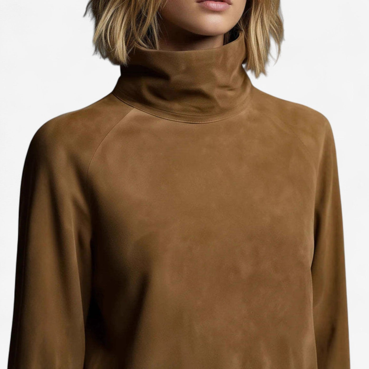 Muriel Mini Dress with High Collar