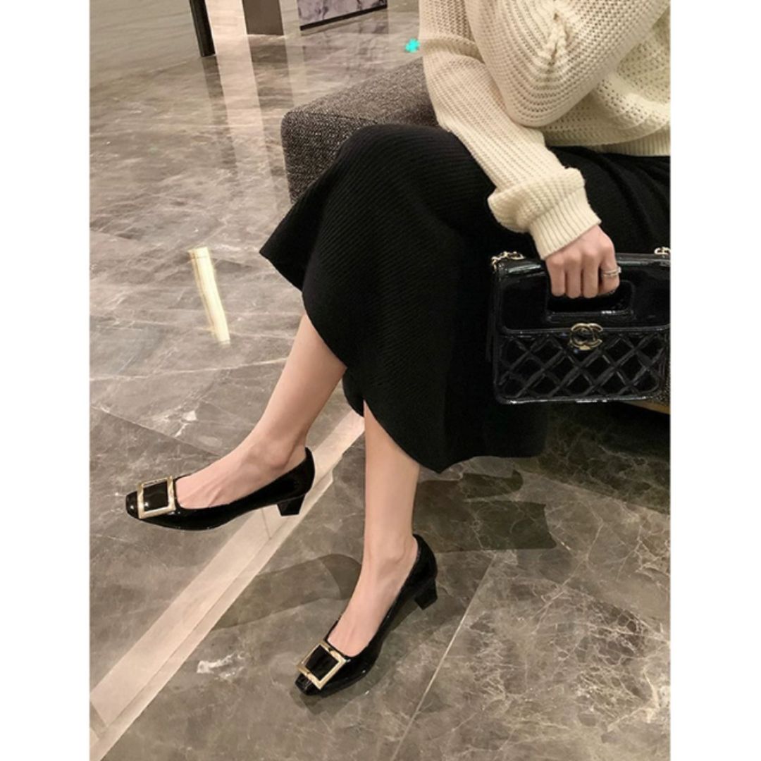 Laura ™ | Elegant Mid-Heel Sandals with Square Toe