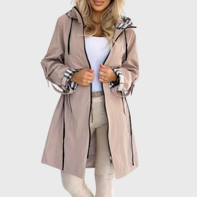Karen | Elegant Long Hooded Coat for Women
